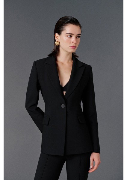 Fitted kesim blazer ceket