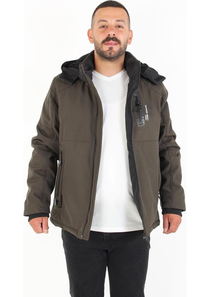 1030 Kapşonlu Softshell Mont