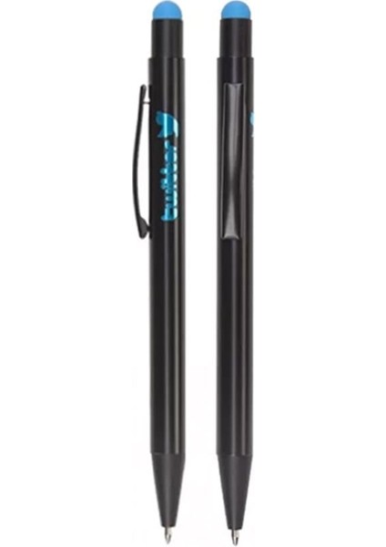 Kişiye Özel Touchpen Tükenmez Kalem Turkuaz
