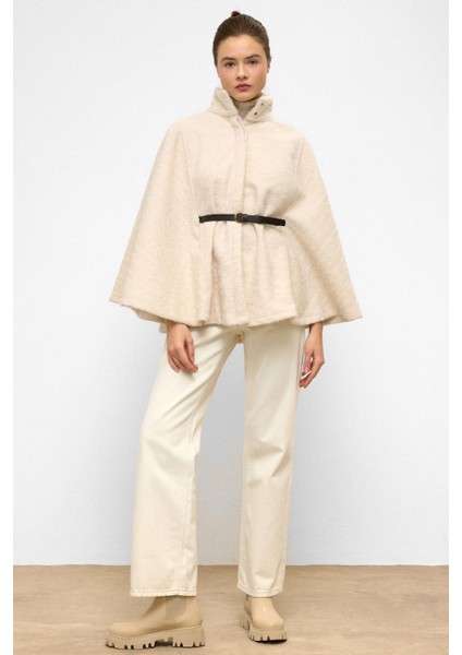 Kemerli Kalın Panço Ekru 3154