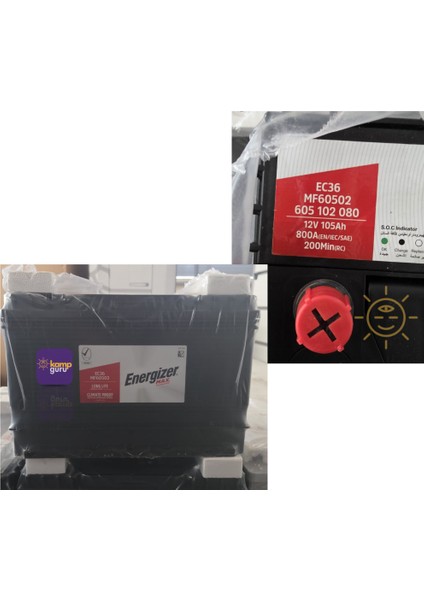 12 Volt 105 Amper Commercial Deep Cycle Sulu Akü