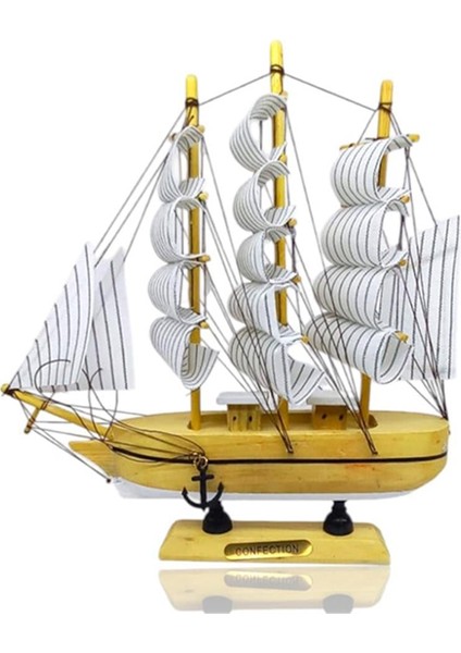 Büyük Boy Dekoratif Ahşap Gemi Model1
