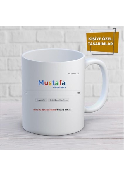 Kişiye Özel Isim Yazılabilir Arama Motoru Kupa Bardak