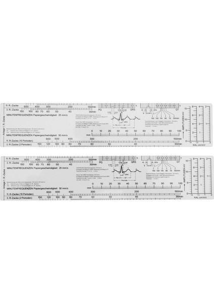 Ingilizce Olarak Temel Ekg Cetvel Pockcard (Yurt Dışından)