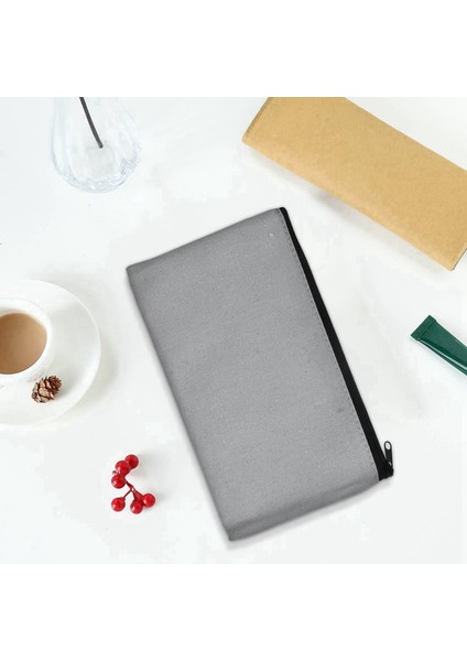 Boş Pamuk Tuval Diy Zanaat Fermuar Çanta Torbaları Makyaj Kozmetik Tuvalet Sabit Depolama Için Kalem Kutusu (Yurt Dışından) fiyatları