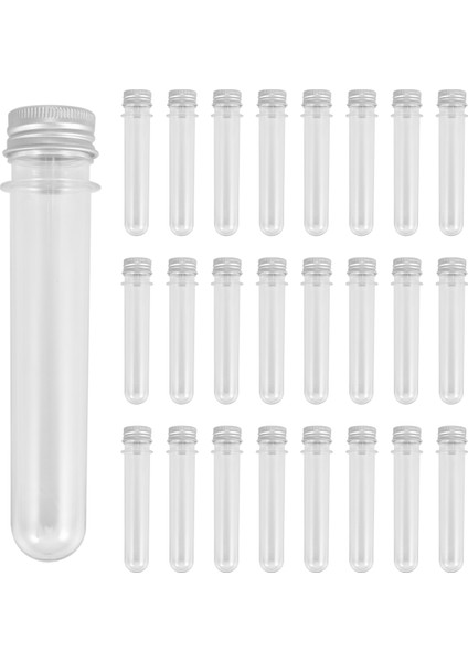 25PCS 45ML Plastik Test Tüpleri Metal Kapak Vida Kapağı Yuvarlak Taban Düğün Partisi Şeker Kozmetik Seyahat Losyon Kapları (Yurt Dışından) fiyatları