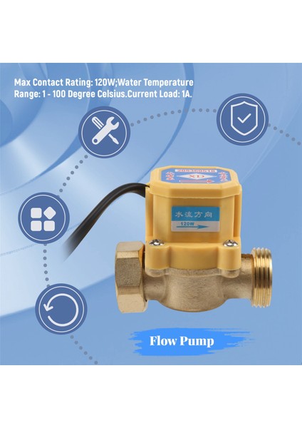 26MM 3/4" Pt Dişli Bağlantısı 120W Pompa Su Akış Sensörü Anahtarı (Yurt Dışından) fırsatları