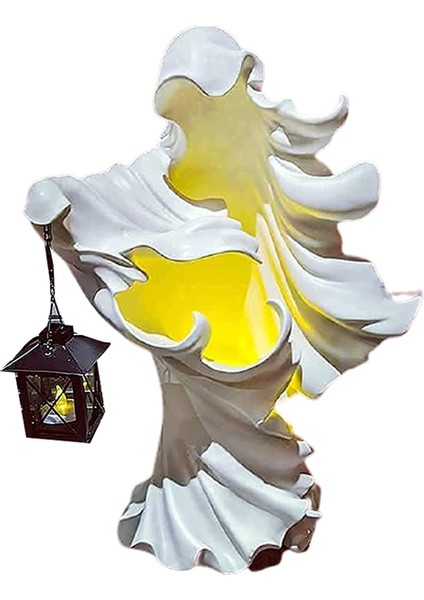 Korkunç Hellmessenger Fener Dekorasyon Cadı Reçine Heykel Reçine Hayalet Heykel Cadılar Bayramı Teması Hediye Sahne (Yurt Dışından)