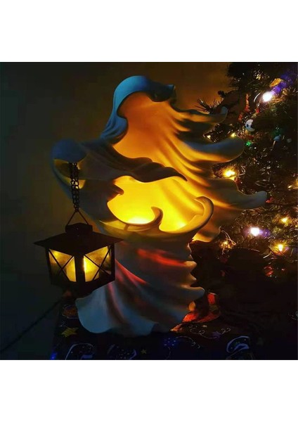 Korkunç Hellmessenger Fener Dekorasyon Cadı Reçine Heykel Reçine Hayalet Heykel Cadılar Bayramı Teması Hediye Sahne (Yurt Dışından) fırsatları