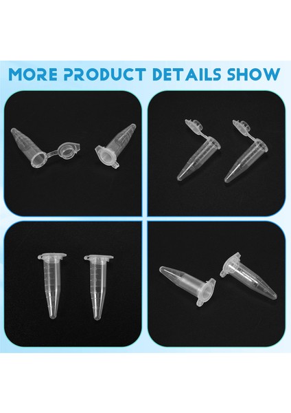 1000PCS Mini Santrifüj Tüpleri 1.5ml Yayılmış Açık Plastik Santrifüj Şişeleri Düz Üst Kısım Kapağı (Yurt Dışından) indirimleri