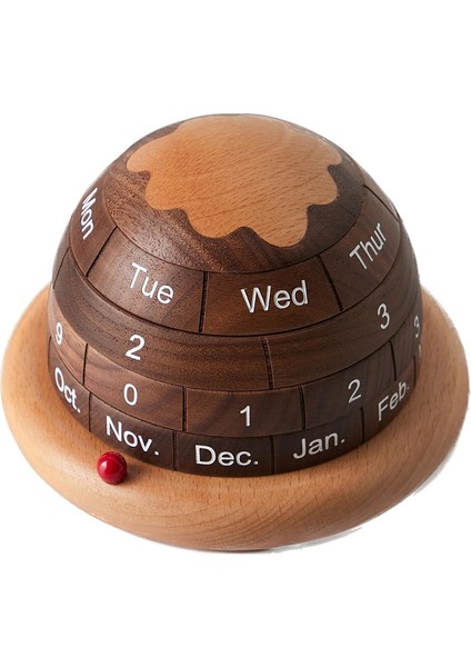 Ahşap Masaüstü Takvim Dekoru, Ofis Masası Dekoru, Masa Için Blok Takvim, Sürekli Masa Takvimi Gezegeni (Yurt Dışından)