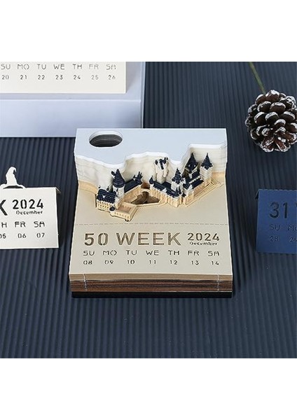 2024 Takvim Kare Kale Blok Not Defteri (Yurt Dışından) fiyatları