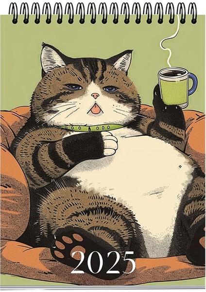 2025 Takvim Yavru Kedi Takvimi Ay Faz Takvimi Aylık Planlayıcı 2025 Ev Için Kedi Takvimi (Yurt Dışından)