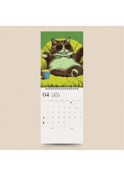 2025 Takvim Yavru Kedi Takvimi Ay Faz Takvimi Aylık Planlayıcı 2025 Ev Için Kedi Takvimi (Yurt Dışından) fırsatları