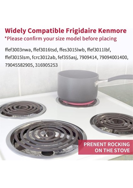 316048413 ve 316048414 Soba Brülör Damat Tavaları Elektrik Sobası Üstü - Frigidaire Kenmore Elektrik Sırası Için (Yurt Dışından) indirimleri