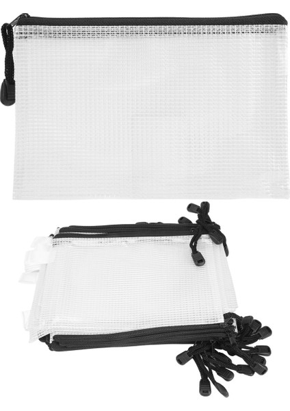 30PCS B6 Mesh Fermuar Poşeti 5.3x7.7inch, Okul Ofis Malzemeleri Için Su Geçirmez Zip Çantası, Bulmacalar ve Oyunlar Depolama Depolama (Yurt Dışından)