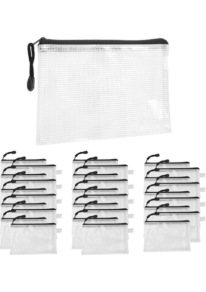 30PCS B6 Mesh Fermuar Poşeti 5.3x7.7inch, Okul Ofis Malzemeleri Için Su Geçirmez Zip Çantası, Bulmacalar ve Oyunlar Depolama Depolama (Yurt Dışından) fiyatları