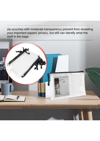 30PCS B6 Mesh Fermuar Poşeti 5.3x7.7inch, Okul Ofis Malzemeleri Için Su Geçirmez Zip Çantası, Bulmacalar ve Oyunlar Depolama Depolama (Yurt Dışından) indirimleri