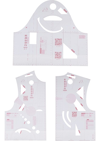 1: 1 Moda Bez Tasarım Cetveli Kalıp Okulu Öğrenci Öğretim Giyim Çizim Şablonu Giysi Prototip Cetvel (Yurt Dışından)