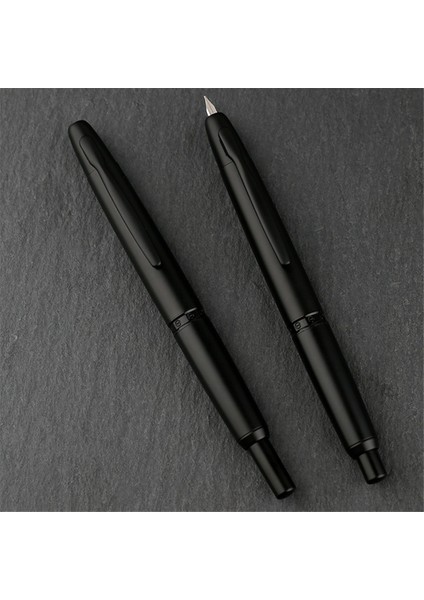 Basın Geri Çekilebilir Dolma Kalem Ekstra Ince Uçlu Metal Mat Mürekkep Kalem (Yurt Dışından) modelleri