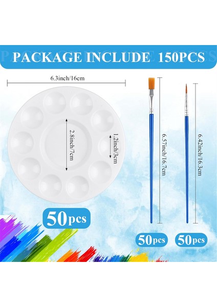 150 Adet Boya Fırçası Palet Seti (Yurt Dışından) modelleri