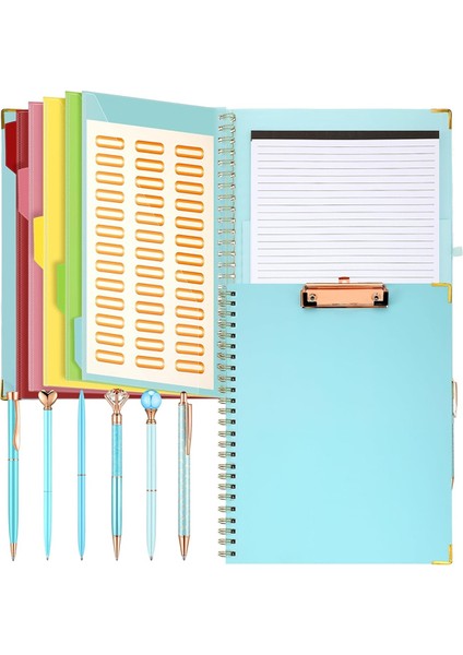 Yeniden Doldurulabilir Not Defteri Tükenmez Kalem Seti, 5 Ayırıcı A (Yurt Dışından)