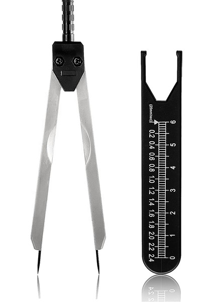 Ekg Kumpasları Ekg Kumpas Ölçüm Aleti Cetvel Siyah Kumpas (Yurt Dışından)