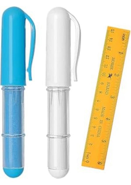 Dikiş, Yorgancılık, El Sanatları Için Kumaş Tebeşir Kalemleri (1 Cetvel ile 2 Adet) (Yurt Dışından)