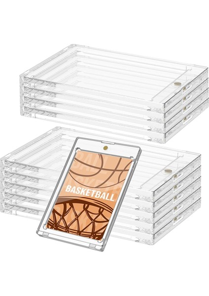 10 Adet 130 Pt Akrilik Manyetik Kart Tutucu 4.33X2.87 Inç Kart Tutucu (Yurt Dışından)