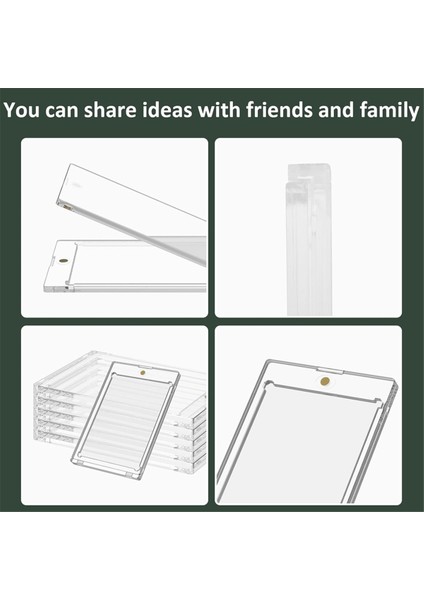 10 Adet 130 Pt Akrilik Manyetik Kart Tutucu 4.33X2.87 Inç Kart Tutucu (Yurt Dışından) indirimleri