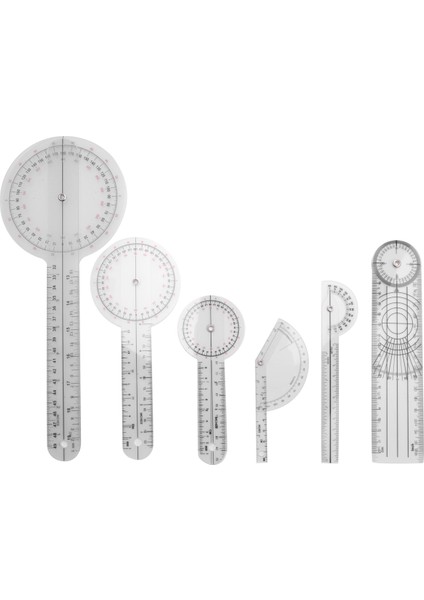 6pcs Spinal Cetvel Omurga Parmak Gonyometre Prentors Çok Rüller Açısı 180/360 Derece Ölçüm Aracı (Yurt Dışından) fiyatları