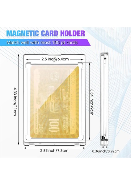 30 Adet 100 Pt Manyetik Kart Tutucular Ticaret Kartları Için (Yurt Dışından) fiyatları