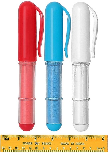 Dikiş, Yorgancılık, El Sanatları Için Kumaş Tebeşir Kalemleri (1 Cetvel ile 3 Adet) (Yurt Dışından)