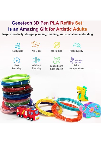 20 Renk Pla 3D Kalem Filamenti Yedekleri, 1.75MM 3D Kalem Filamenti (Yurt Dışından) modelleri