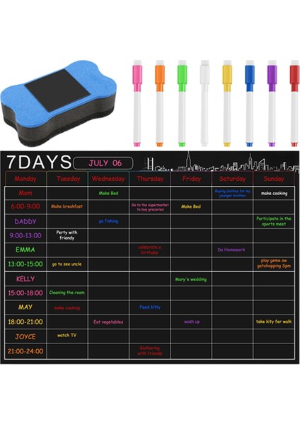 Manyetik Kuru Silme Takvim Seti 16X12 Inç Beyaz Tahta Haftalık Planlayıcı Organizatör A3 Buzdolabı Buzdolabı Mutfak Için Beyaz Kurul Ev (Yurt Dışından) modelleri