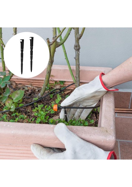 100 Pcs Sulama Damlama Destek Pahası 1/4inch Evrensel Damla Çizgileri Tüp Hortum Damlama Sulama Hortum Hortum Hortum Tutucu (Yurt Dışından) modelleri