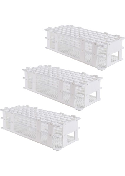 3 Adet Plastik Test Tüp Tutucuları, 60 Delik, 16 mm Test Tüpleri, Beyaz, Çıkarılabilir Laboratuvar Test Tüpü Tutucu (60 Delik) (Yurt Dışından) modelleri