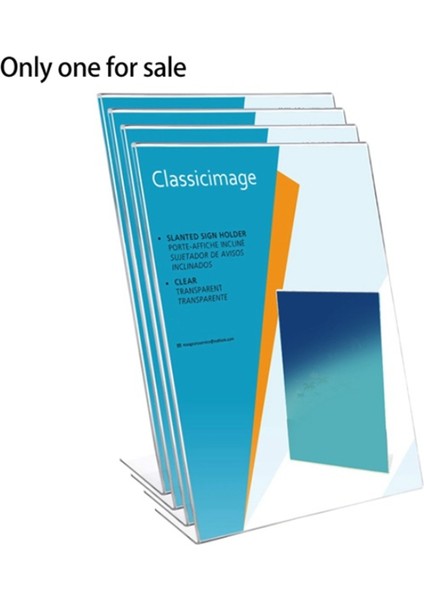 Akrilik Temiz Kart Tutucu Stand A4, Işaret Etiket Çerçevesi, Masa Kartı Tutucuları, 3mm Kartvizit Ekran Sahibi (1 Pc) (Yurt Dışından) modelleri