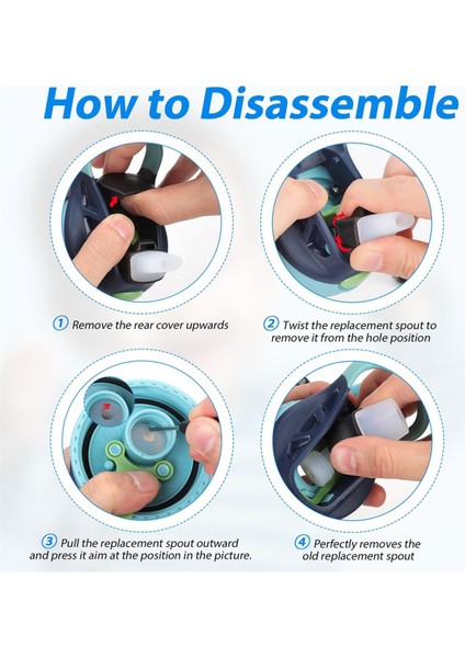 6pcs Contio Için Yedek Çıkış, Yumuşak Kapak Yedek Parçalar Contigo Aubrey 14OZ/20OZ Için Silikon Ağızlık (Yurt Dışından) fiyatları