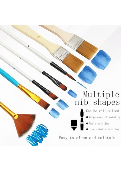 Akrilik Boyama Için 32 Parça Fırça Seti, Sanatçılar ve Yeni Başlayanlar Için Fırça Seti (Yurt Dışından) fırsatları