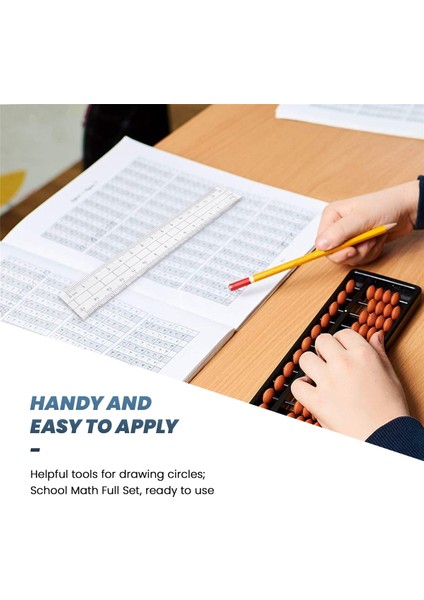 Geometri Pusula Seti 10 Pcs Okul Matematik Prestor Set Öğrenci Matematik ve Mühendisliği Için Taşıma Örneği, Mavi (Yurt Dışından) fiyatları