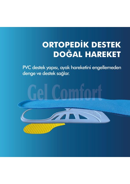 GC11 | Yumuşak Jel Spor Ayakkabı Tabanı, Şok Emici, Ark Destekli Ortopedik Konfor İç Tabanlık fırsatları