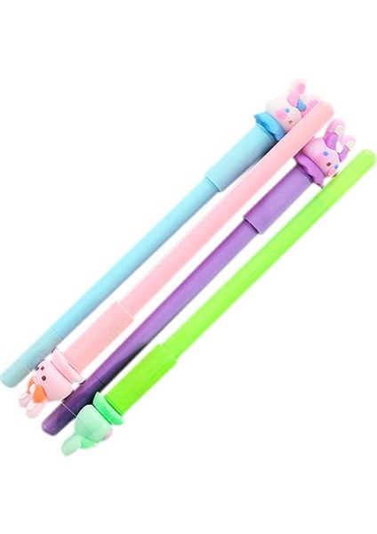 4pcs/set Sevimli Parlak Jel Kalem Kırtasiye Sevimli Kawaii Işık Kalemleri Okul Ofis Malzemeleri C (Yurt Dışından)