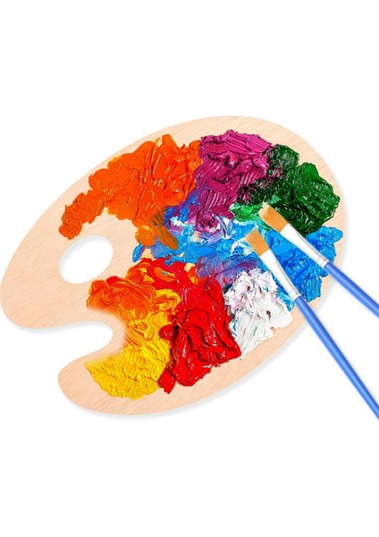 Ahşap Palet Ahşap Oval Boyama Palet Paleti ile Başparmak Deliği (Yurt Dışından) modelleri