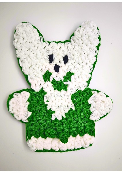 El Örgüsü Banyo Lifi Ayıcık Desenli Lif El Yapımı