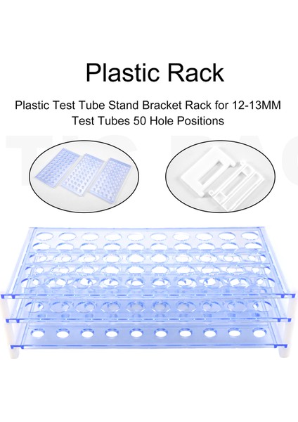 12-13MM Test Tüpleri Için Plastik Test Tüpü Stand Braket Rafı 50 Delikli Konumlar (Yurt Dışından) fırsatları