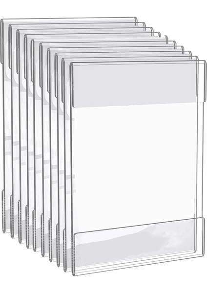 Çift Taraflı Yapışkan Bantlı 8,5X11 Inç Şeffaf Akrilik Tabela Tutucular (Yurt Dışından)