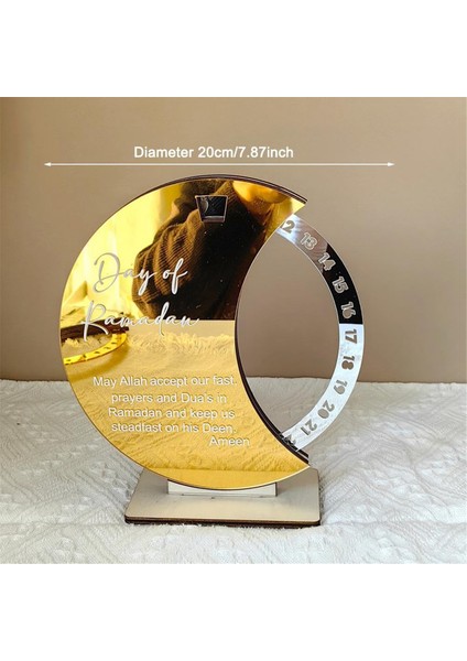 Ramazan Advent Takvimi, Ramazan Advent Sayım Mübarek Akrilik Ay Süs Ramazan Masa Dekorasyon Altın+Siyah (Yurt Dışından) modelleri