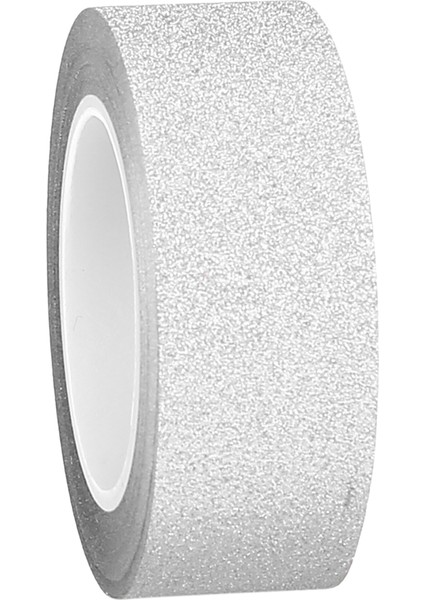10M Parıltılı Bant Çubuğu Kendi Kendine Yapışkan Etiket Etiketi Dekoratif Kağıt Diy Gümüş (Yurt Dışından)