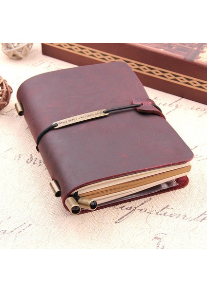 El Yapımı Gezgin Defter, Deri Seyahat Dergisi Erkek ve Kadınlar Için Defter, Yazma Için Mükemmel, Hediyeler, Gezginler, 5.2 x 4 Inç - Kırmızı Şarap (Yurt Dışından) fiyatları